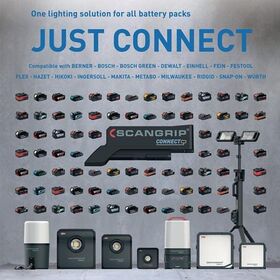 LED-Strahler NOVA 4 CONNECT 30 W 400-4000 lm IP65 SCANGRIP