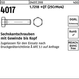 Sechskantschraube ISO 4017 VG M12x 90 1.7218 +QT (25CrMo4) 50 Stück - VPE: 50