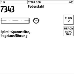Spiralspannstift DIN 7343/ISO 8750 10x 50 Federstahl Regelausf. 250 Stück - VPE: 250