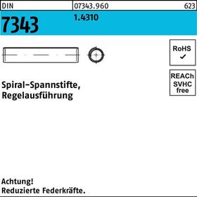 Spiralspannstift DIN 7343/ISO 8750 5x 28 1.4310 Regelausf. 500 Stück - VPE: 500