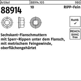 Sechskantflanschmutter R 88914 Sperr-Ripp M14x 1,5 10 100 Stück - VPE: 100