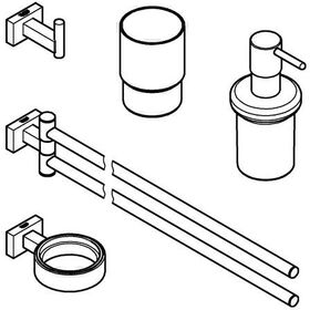 Grohe Bad-Set ESSENTIALS CUBE 4 in 1 chr