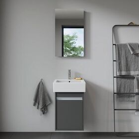 Duravit Waschtischunterbau Ketho 320x400x550mm Ans rechts graphit matt