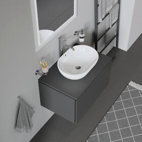 Duravit Konsolenunterschrank L-CUBE 400x720x477mm graphit matt