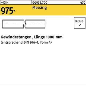 Gewindestange DIN 975 M18x 1000mm Messing 1 Stück
