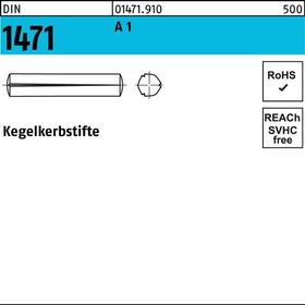 Kegelkerbstift DIN 1471 4x 35 A 1 100 Stück - VPE: 100