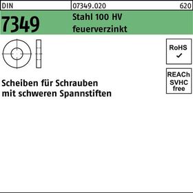 Scheibe DIN 7349 31x68x10 Stahl 100HV feuerverz. 25 Stück - VPE: 25