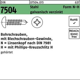 Bohrschraube DIN 7504 LIKO N 6,3x32-H Stahl galv.verz. 500St. - VPE: 500