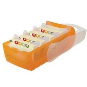 HAN Karteikasten CROCO 998-613 DIN A8 PP orange transluzent