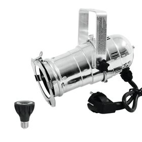 EUROLITE Set PAR-20 Spot sil + PAR-20 230V COB 6W E-27 LED 1800-3000K dim2warm