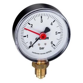 Caleffi Manometer 557 0-10 bar, 1/4Zoll, unten