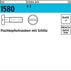 Flachkopfschraube ISO 1580 Schlitz M3x 4 A 2 1000 Stück - VPE: 1000