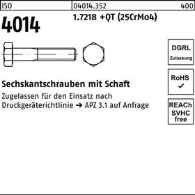 Sechskantschraube ISO 4014 Schaft M30x 130 1.7218 +QT (25CrMo4) 1 Stück