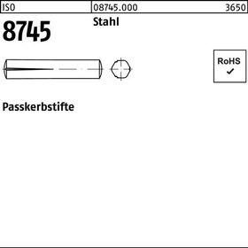 Passkerbstift ISO 8745 3x 20 Stahl 250 Stück - VPE: 250