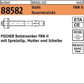 Bolzenanker R 88582 FBN II 10/100 Stahl feuerverz. 20 Stück FISCHER - VPE: 20