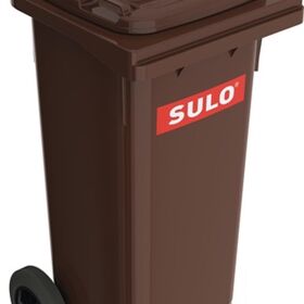 Müllgroßbehälter 80l HDPE braun fahrbar,n.EN 840 SULO