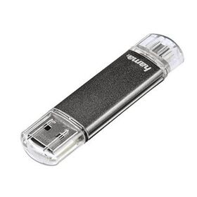 Hama USB-Stick FlashPen Laeta Twin 00123925 32GB 10MB/s USB 2.0 grau