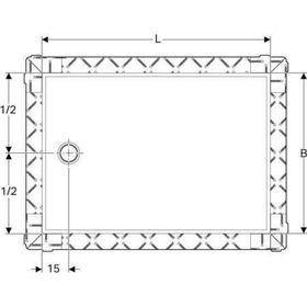Geberit Duschfläche SETAPLANO weiß-alpin 900x1000mm
