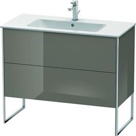 Duravit Waschtischunterbau XSQUARE 832x1010x478mm flannel grey hochglanz