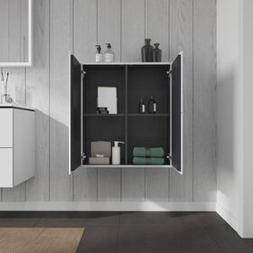 Duravit Halbhochschrank L-CUBE 700x243x800mm weiß matt