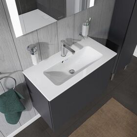 Duravit Möbel-WT ME by Starck compact m ÜL m HLB 830x400mm 1 Hahnloch weiß