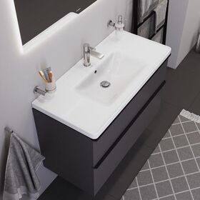 Duravit Möbelwaschtisch D-NEO m ÜL m HLB 1 Hahnloch 1005x480mm weiß