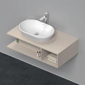 Duravit Waschtischunterbau D-NEO 1 Fach rechts 260x1000x550mm taupe