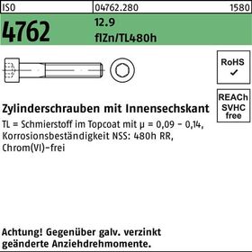Zylinderschraube ISO 4762 Innen-6kt M16x40 12.9 flZnnc 480h-L 50St. - VPE: 50