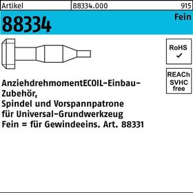 Einbauzubehör R 88334 Spindel/Vorspannpatrone M10x 1 Stahl 1 Stück AMECOIL