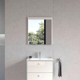 Duravit Spiegel BRIOSO 700x620x35mm m Bel weiß hochglanz