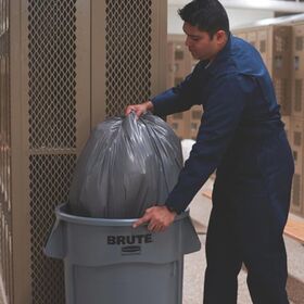 Mehrzwecktonne weiß 38l PE Außen-Ø400xH435mm RUBBERMAID
