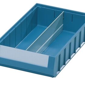 Längsteiler f.Regalkasten L 300xH 90mm Stahlbl.grau 10St./Btl.