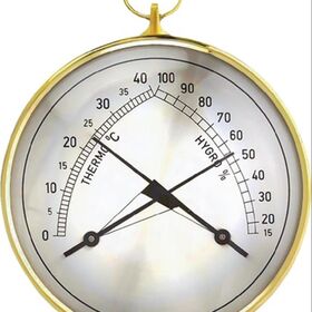 Thermo-Hygrometer Messber.0 b.40GradC/Luft 15-99% T.35mm Messingring - VPE: 5