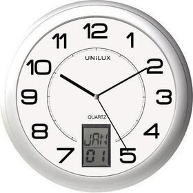UNILUX Wanduhr Instinct 100340853 30,5cm Edelstahl silber