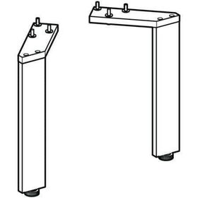 Geberit Möbelfuß SMYLE Square 2 Stück, verchromt Höhe 217mm