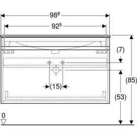 Geberit WT-Unterschrank RENOVA PLAN m Möbel-WT 1000x622x480mm we hochglanz/w