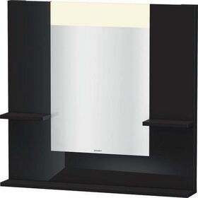 Duravit Spiegel VERO 142x850x800mm Be schwarz hochglanz