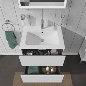 Duravit Waschtischunterbau L-CUBE 620x481x550mm weiß hochglanz