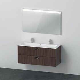 Duravit Badmöbel-Set XBASE 1230mm m Spieg. G WT 2 HL Kast. dunkel
