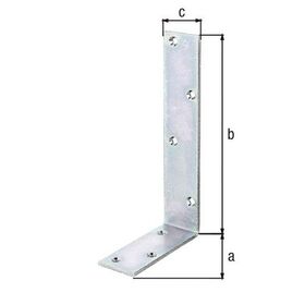 Balkenwinkel L200x100mm B.40mm ungleichschenklig STA roh galv.verz.d.pass.GAH - VPE: 20