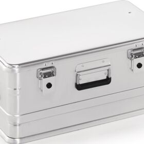 Aluminiumbox L582xB385xH262mm 47l m.Klapphebelverschlüssen m.Bohrungen