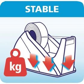 tesa Tischabroller Easy Cut 57421-00001 33mx19mm schwarz