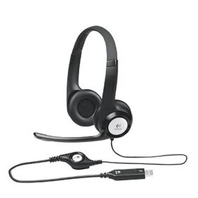 Logitech Headset 981-000406 H390 PC Stereo USB schwarz