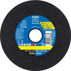 Trennscheibe STEELOX BOX D125x1mm ger.INOX Bohr.22,23mm Box á 25 St.PFERD - VPE: 25