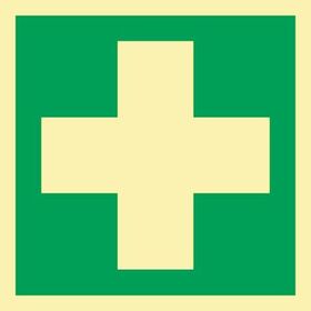 Rettungszeichen ASR A1.3/DIN EN ISO 7010/DIN 67510 L148xB148mm Erste Hilfe Ku.