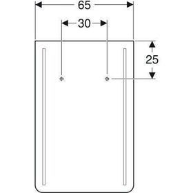 Geberit Lichtspiegel RENOVA COMFORT 600x1000x35mm