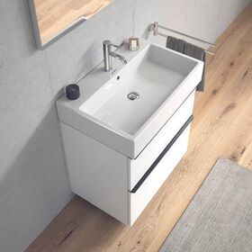 Duravit Waschtisch VERO AIR m ÜL HLB 700x470mm 1 Hahnloch weiß WG