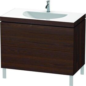 Duravit Möbelwaschtisch L-CUBE 1000x540mm o ÜL 1 HL nussbaum gebürstet