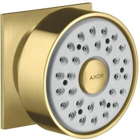Seitenbrause 1jet AXOR DN 15, eckige Rosette brushed brass