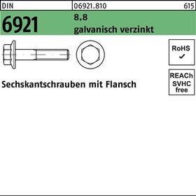 Sechskantschraube DIN 6921 Flansch M8x 40 8.8 galv.verz. 200 Stück - VPE: 200